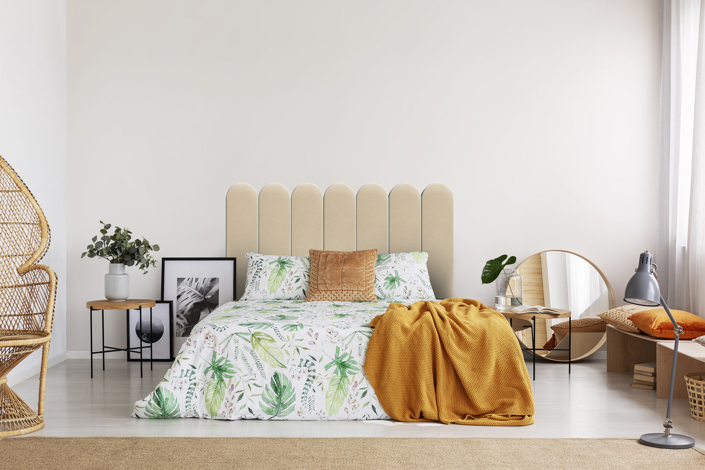 Upholstered Panel Creamy 20cm
