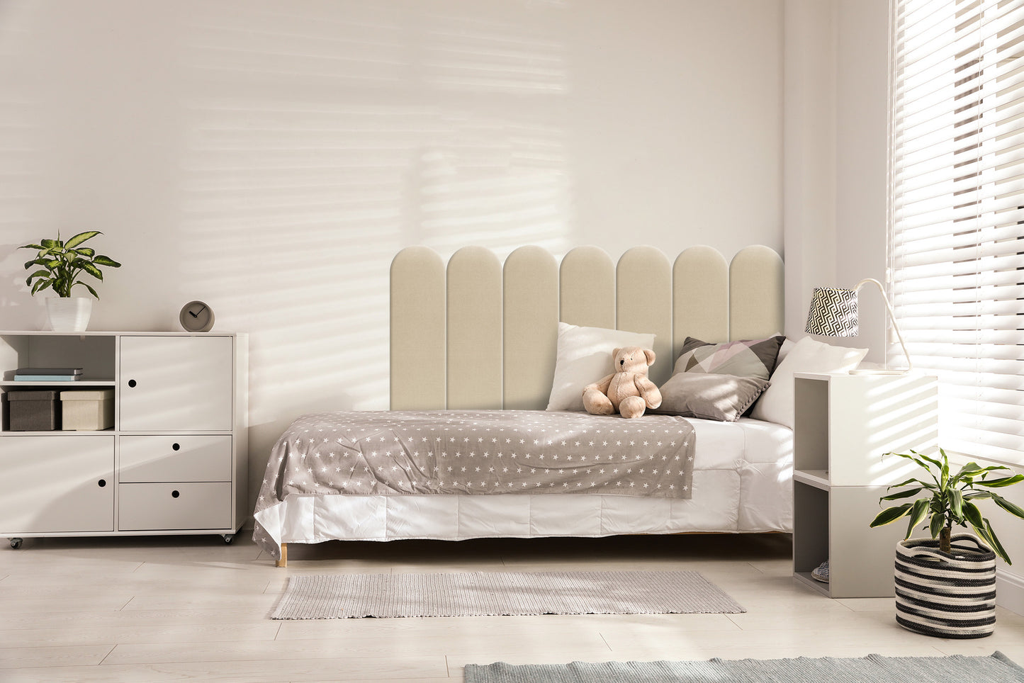 Upholstered Panel Creamy 20cm