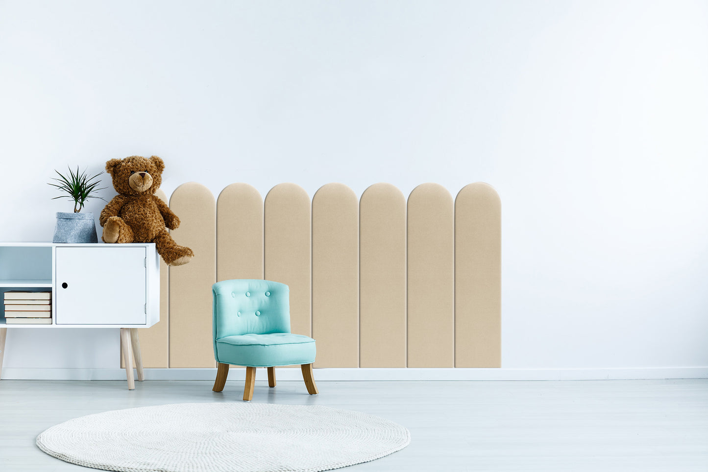 Upholstered Panel Creamy 20cm