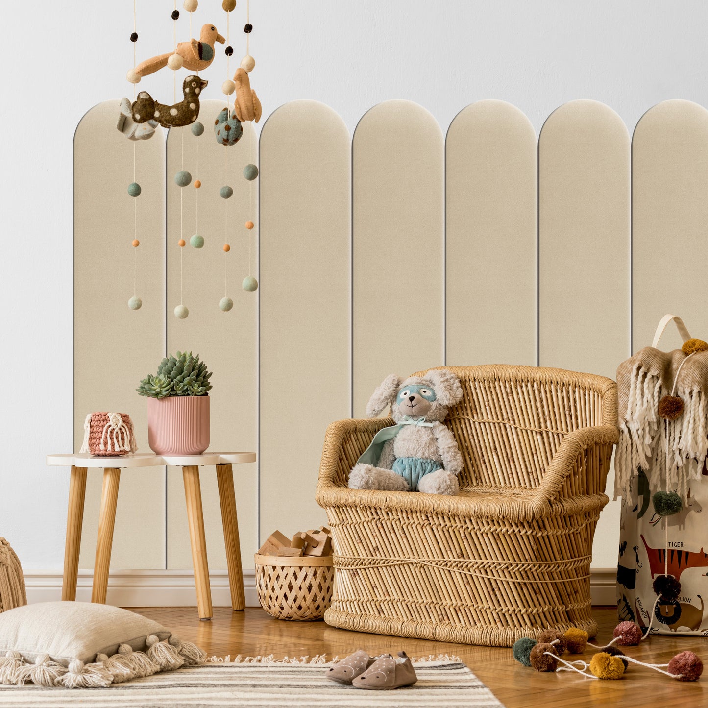 Upholstered Panel Creamy 20cm