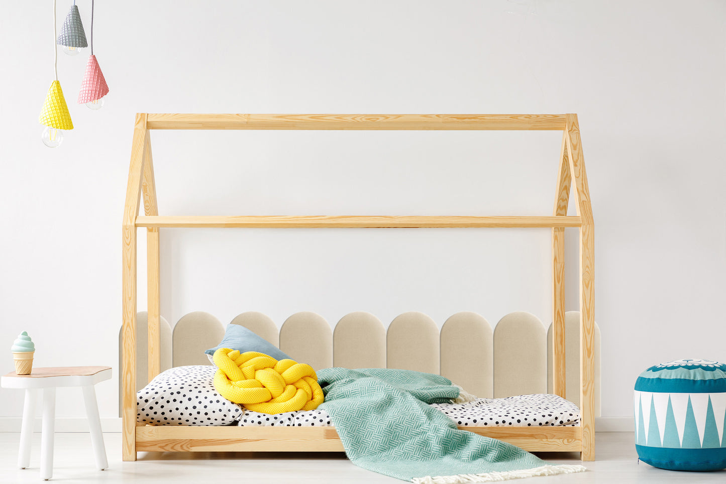 Upholstered Panel Creamy 30cm