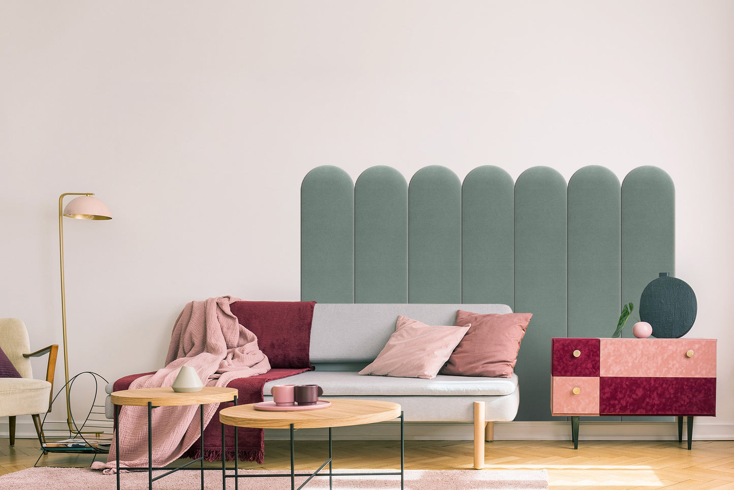 Upholstered Panel Mint 20cm