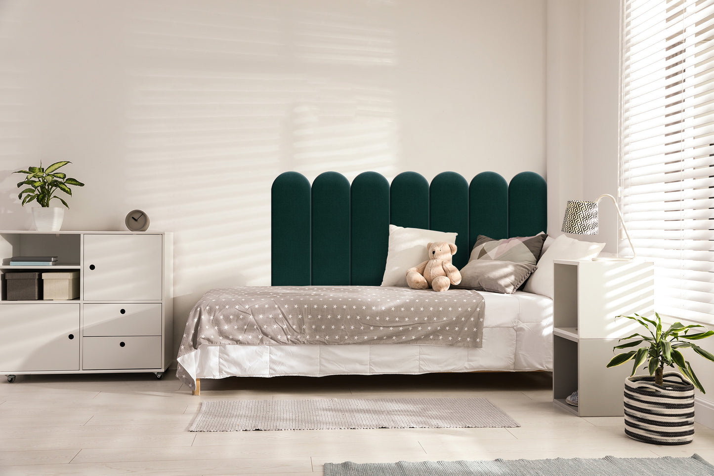 Upholstered Panel Turquoise 20cm