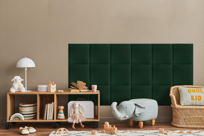 Upholstered Panel Bottle Green