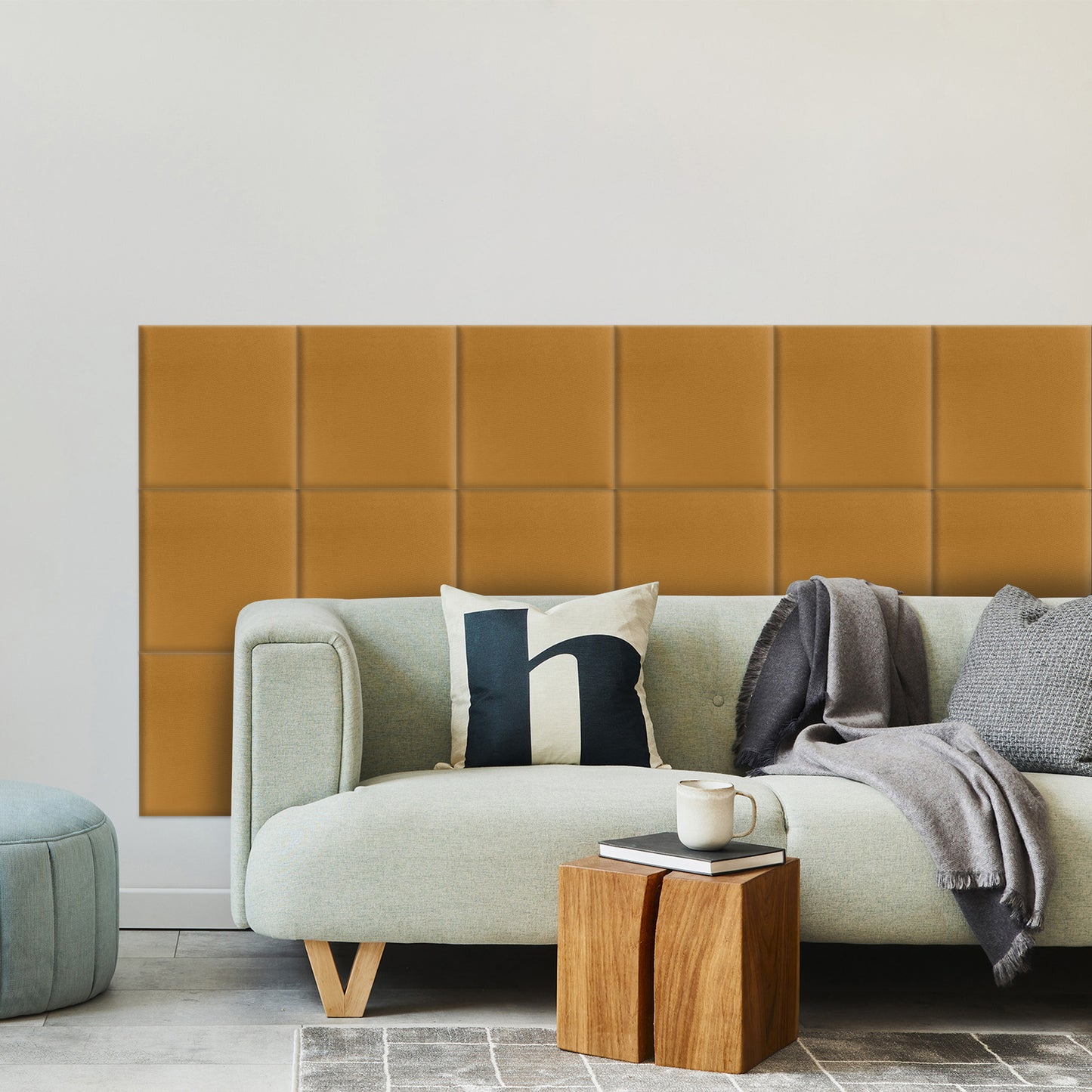 Upholstered Panel Yellow