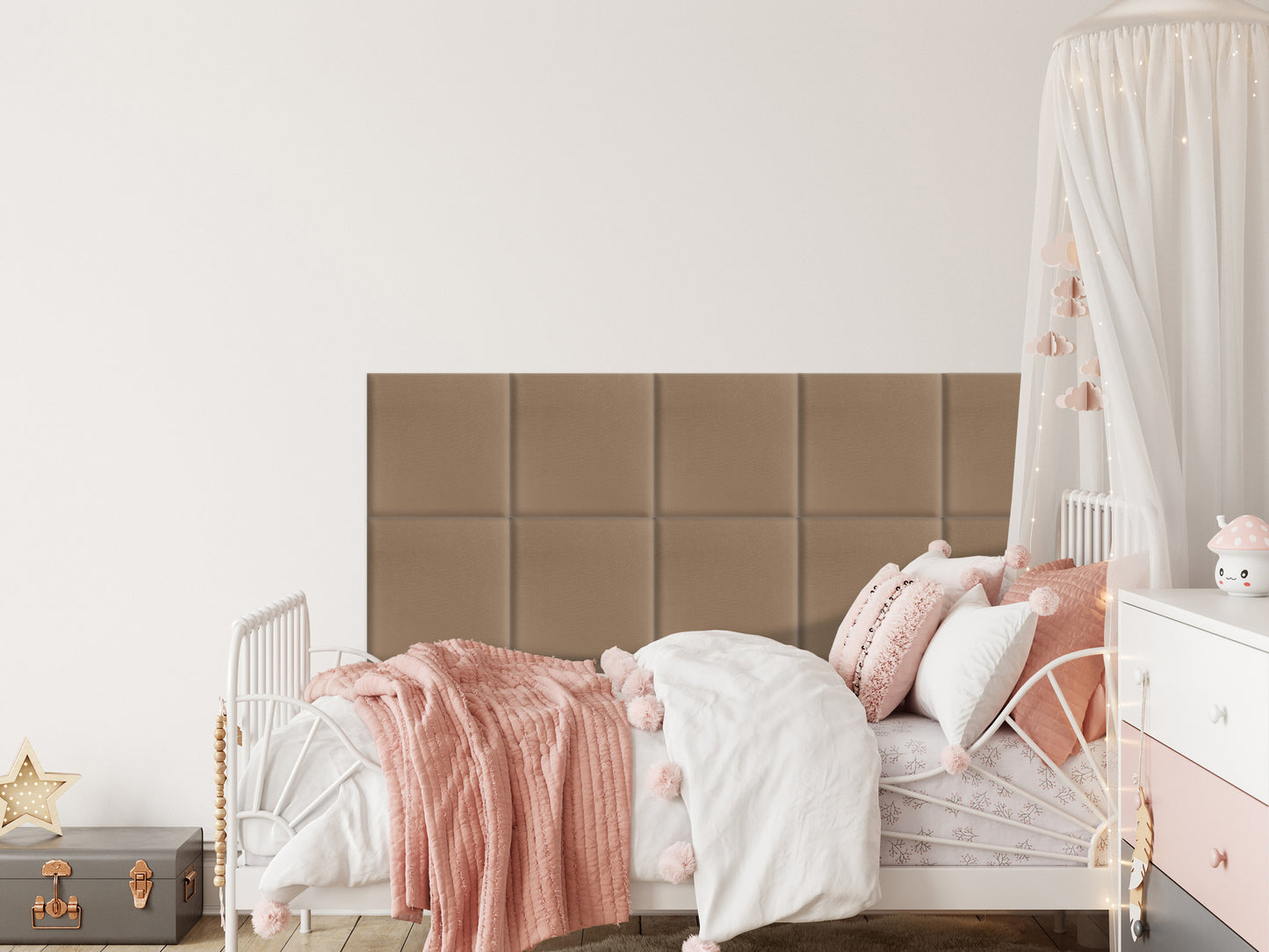 Upholstered Panel Beige