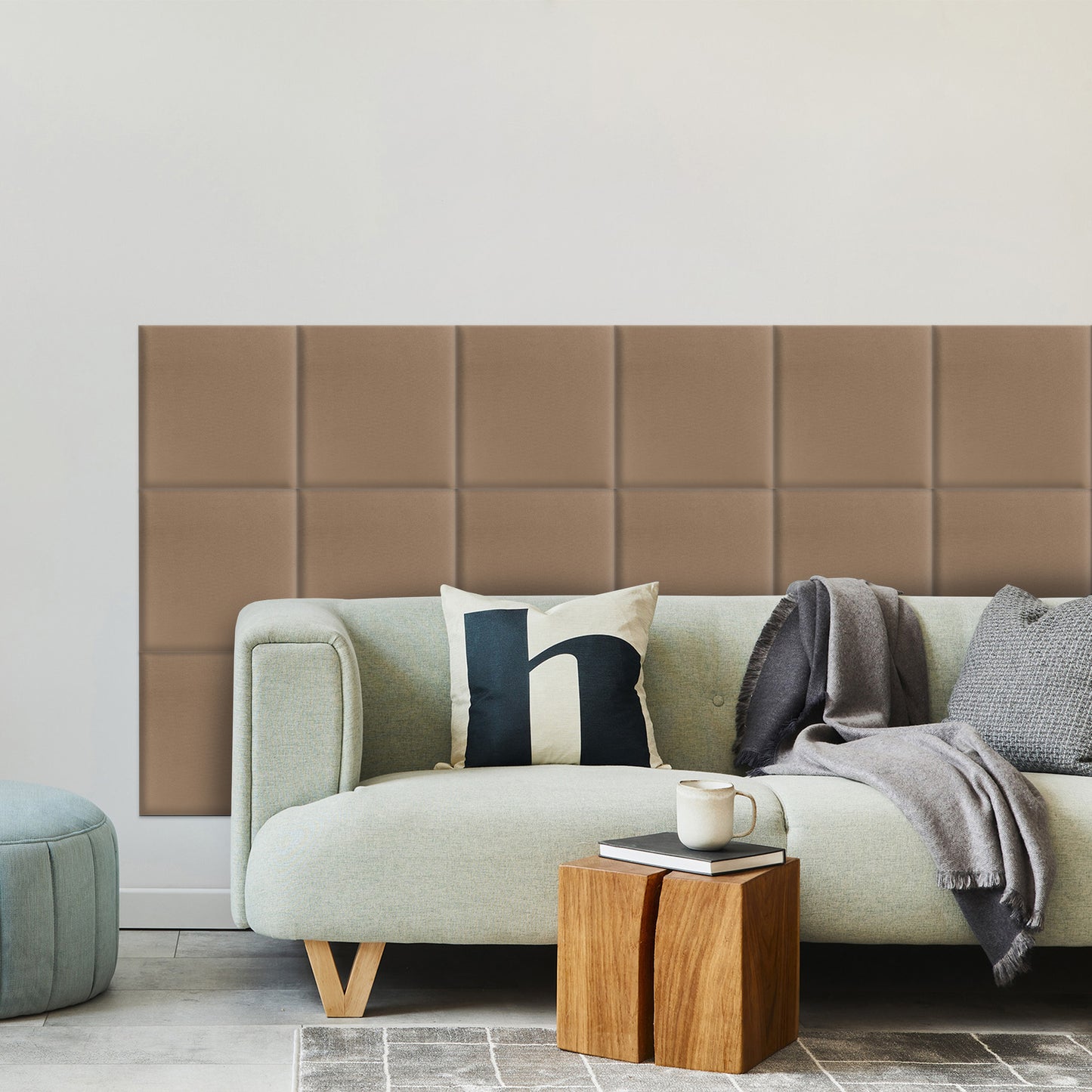 Upholstered Panel Beige