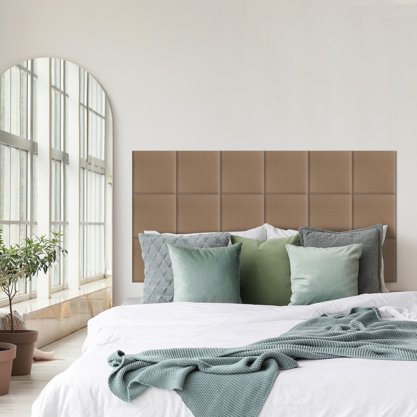 Upholstered Panel Beige