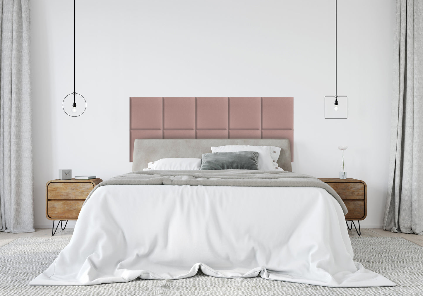 Upholstered Panel Pink