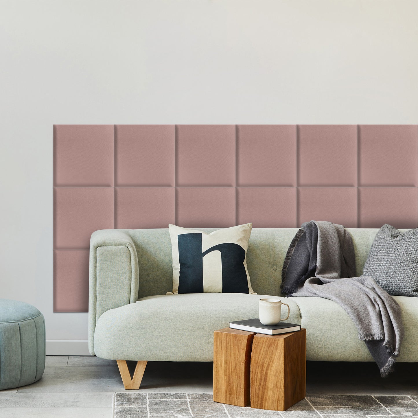 Upholstered Panel Pink