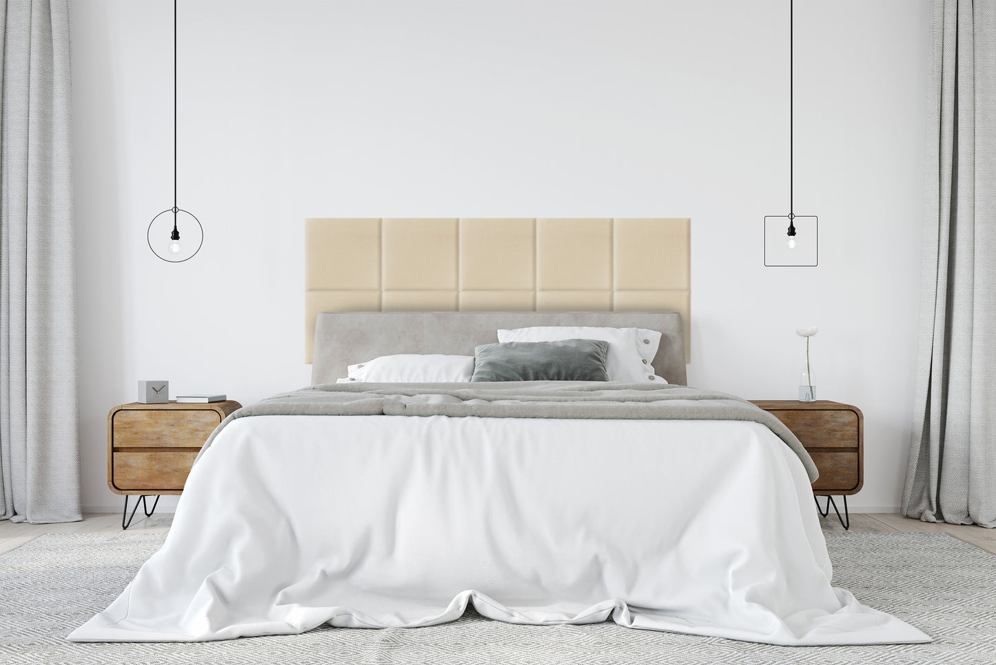 Upholstered Panel Creamy