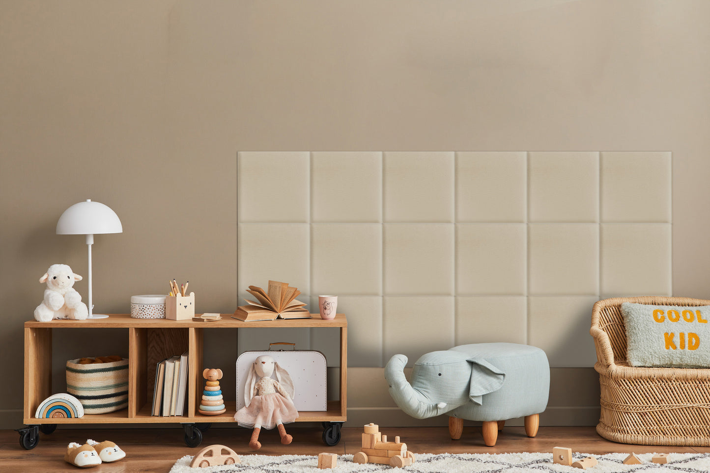 Upholstered Panel Creamy