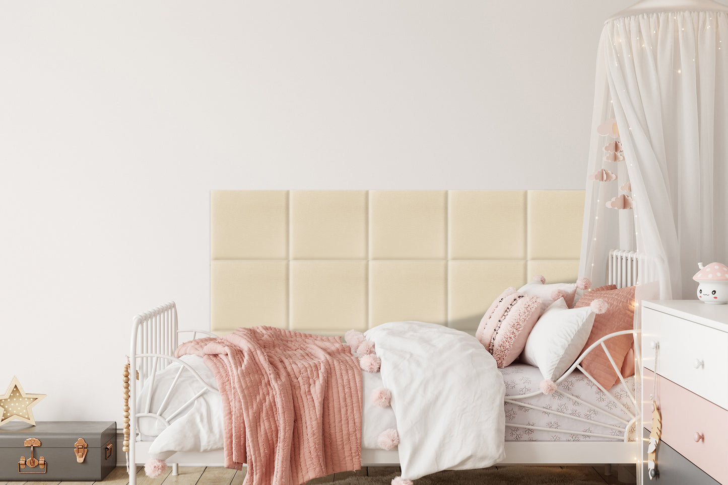 Upholstered Panel Creamy