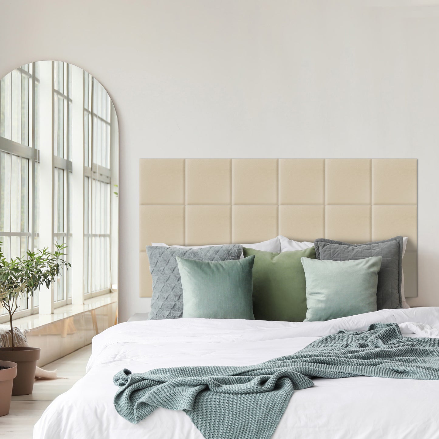 Upholstered Panel Creamy