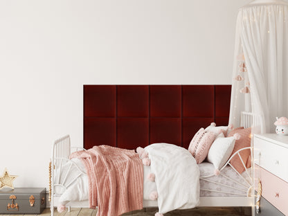 Upholstered Panel Maroon
