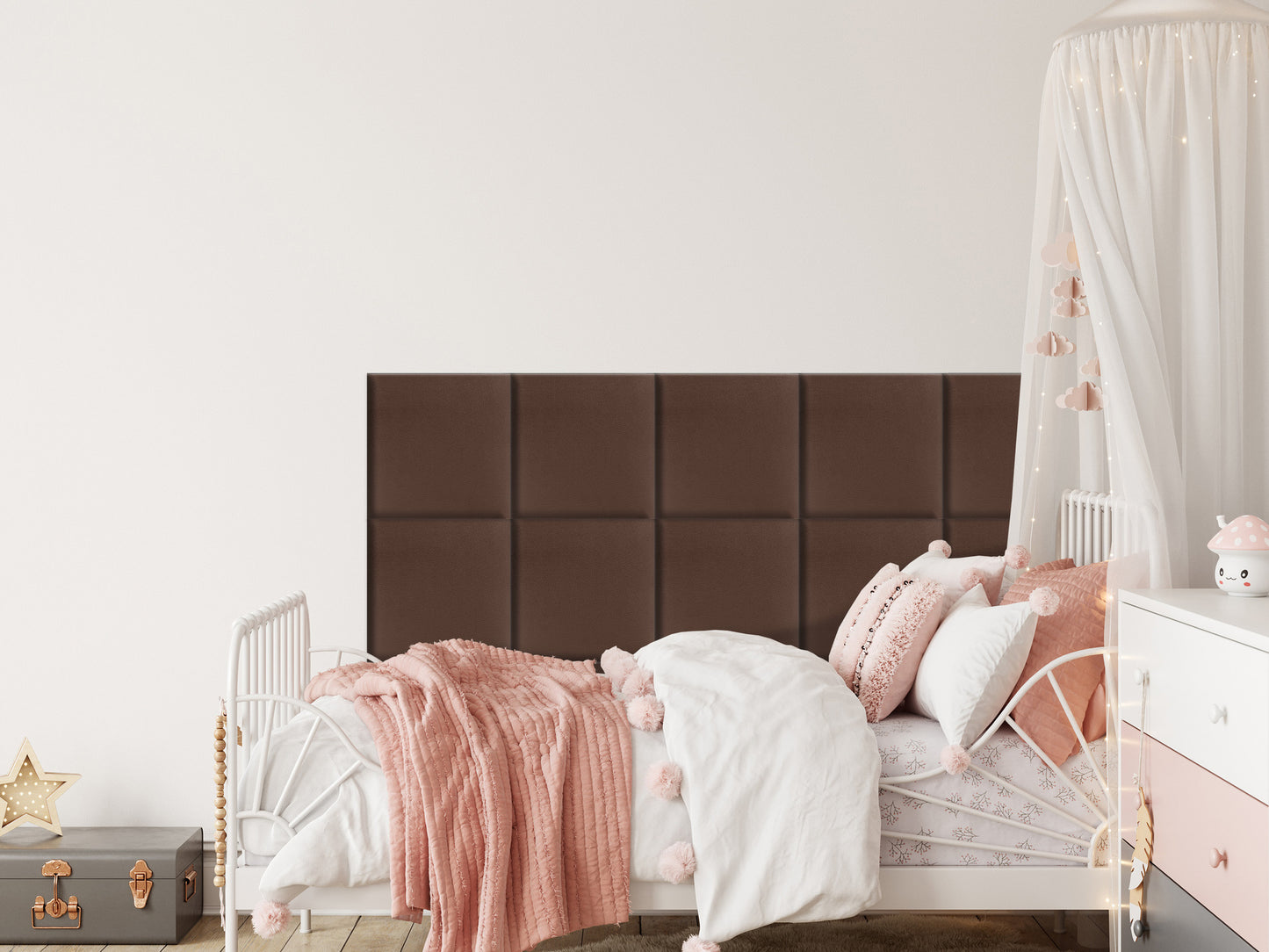 Upholstered Panel Brown