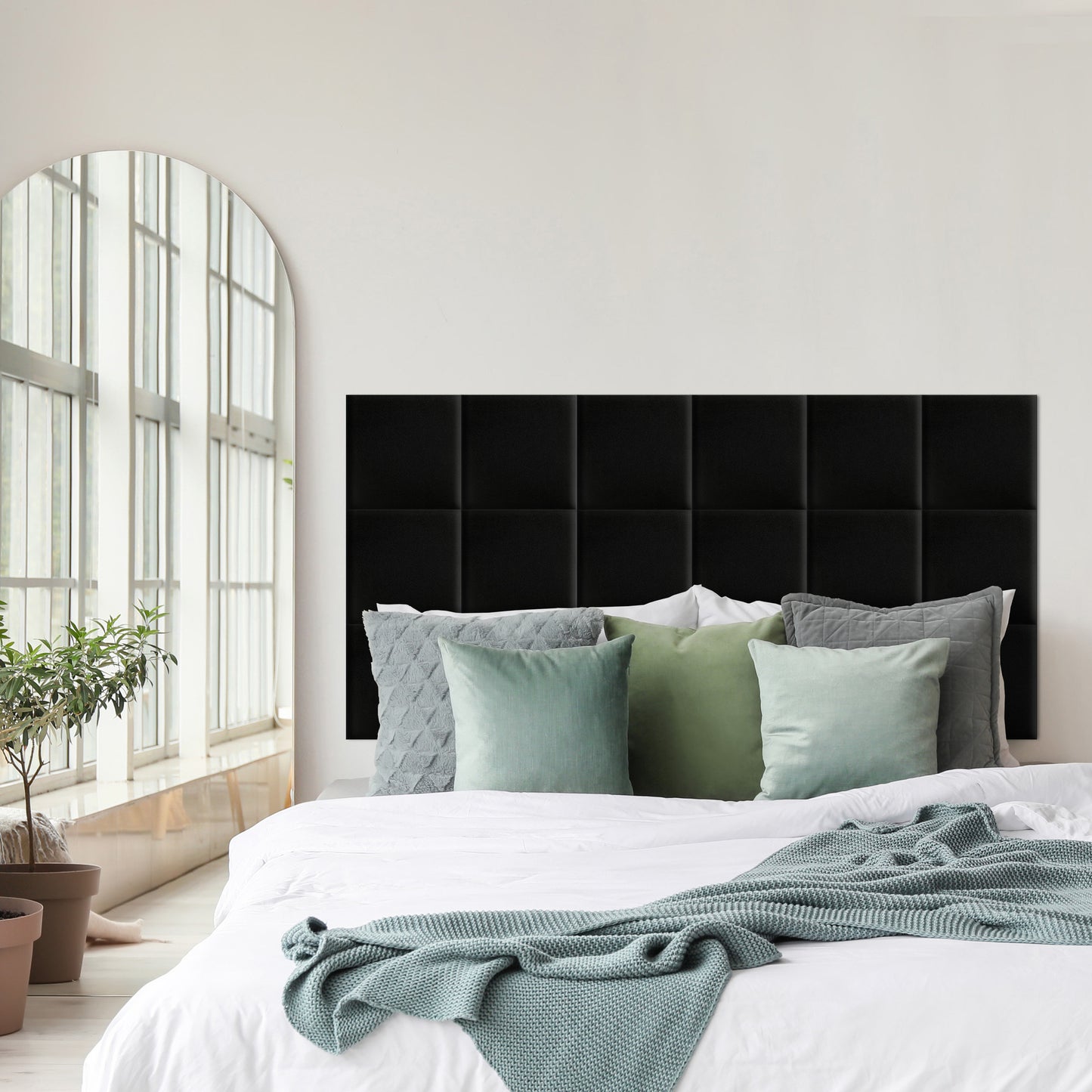 Upholstered Panel Black