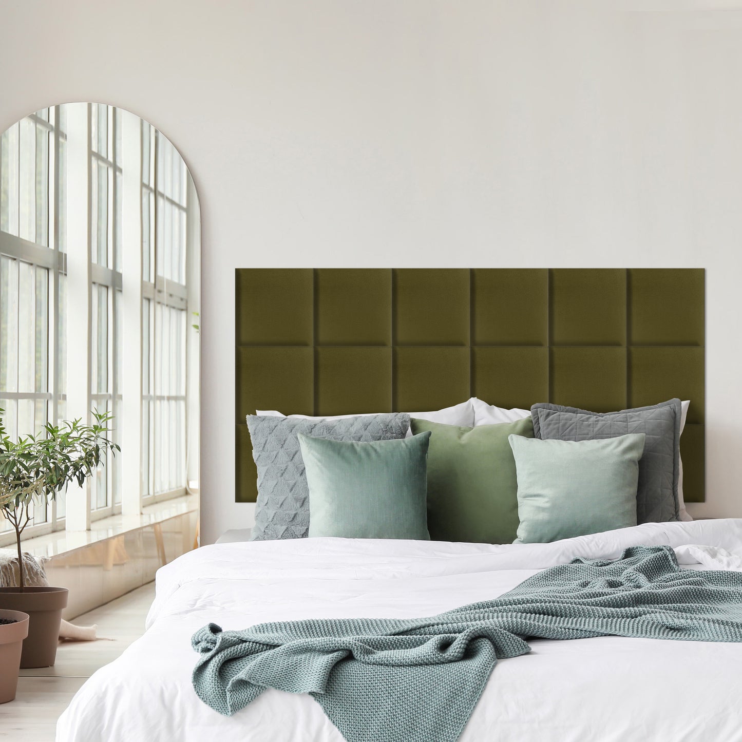 Upholstered Panel Khaki