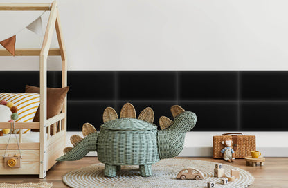 Upholstered Panel Eco Leather Black
