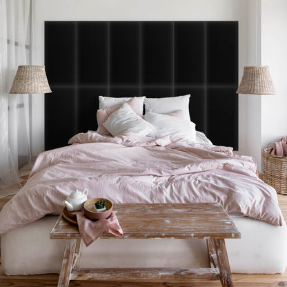Upholstered Panel Eco Leather Black