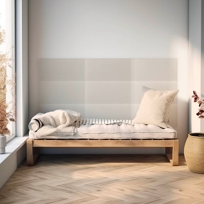 Upholstered Panel Eco Leather Creamy