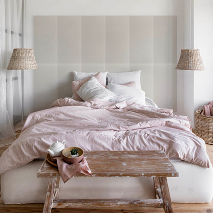 Upholstered Panel Eco Leather Creamy