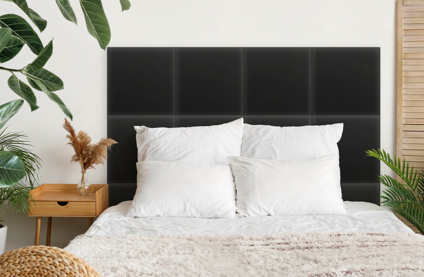 Upholstered Panel Eco Leather Graphite