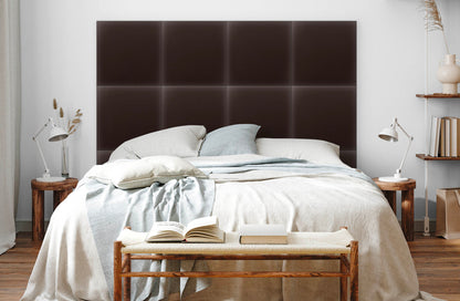 Upholstered Panel Eco Leather Brown