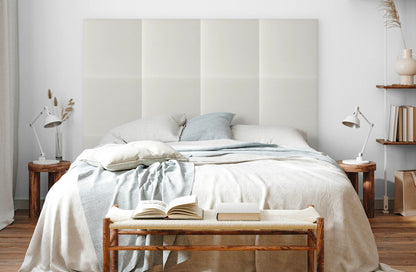 Upholstered Panel Eco Leather Creamy