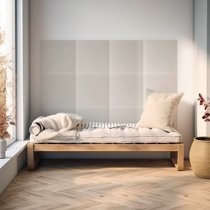 Upholstered Panel Eco Leather Creamy