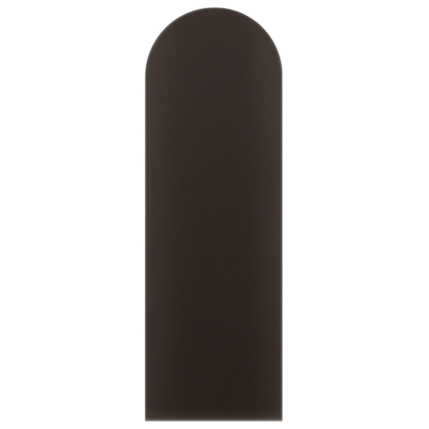 Upholstered Panel Eco Leather Brown 20cm