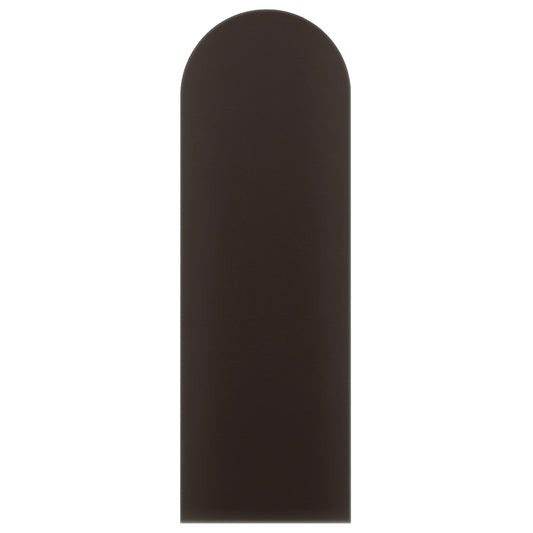 Upholstered Panel Eco Leather Brown 20cm
