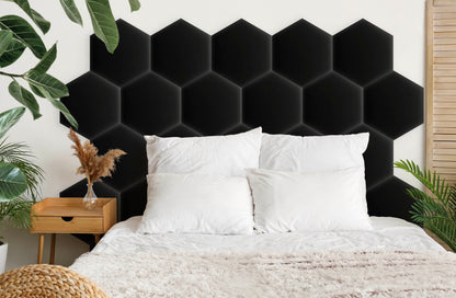 Upholstered Panel Eco Leather Black