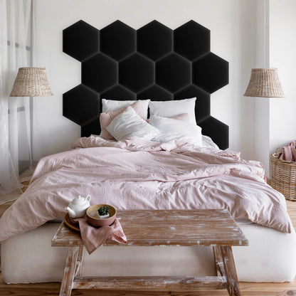 Upholstered Panel Eco Leather Black
