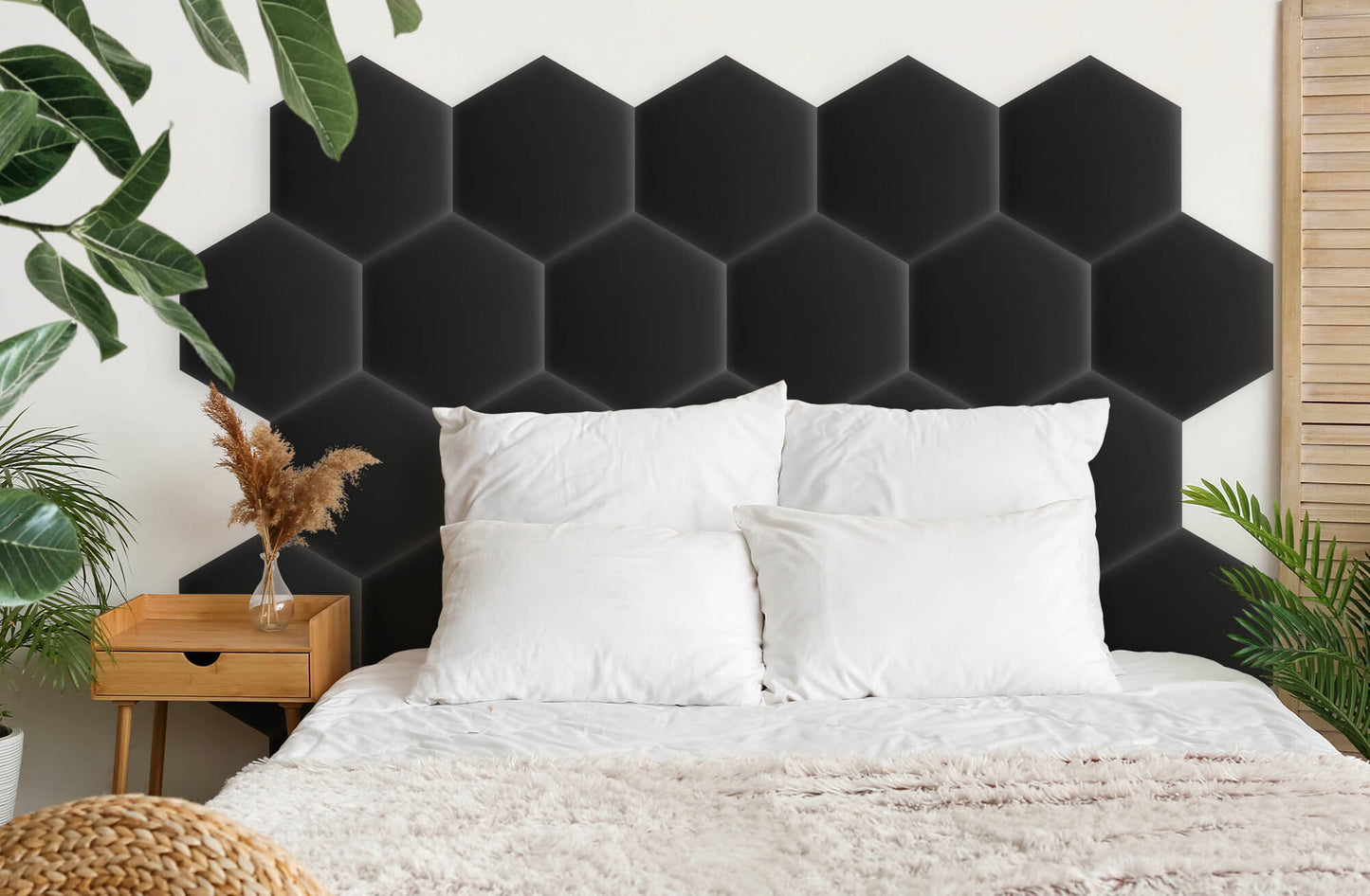 Upholstered Panel Eco Leather Graphite