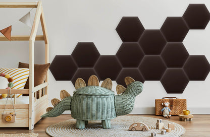 Upholstered Panel Eco Leather Brown
