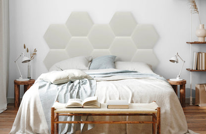 Upholstered Panel Eco Leather Creamy