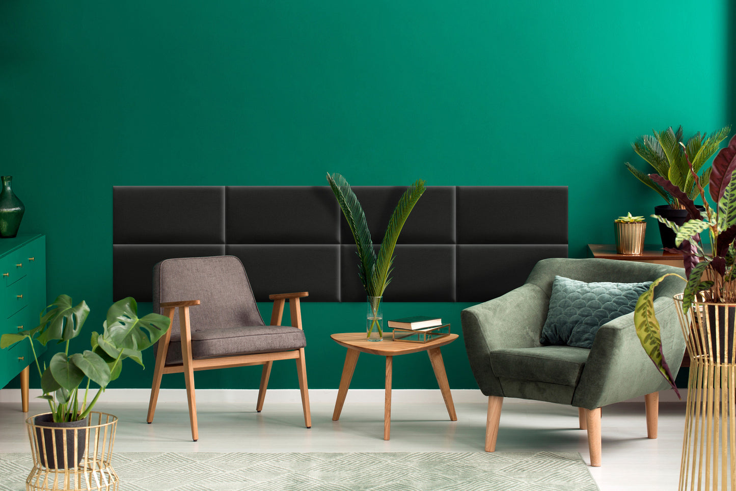 Upholstered Panel Black