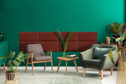 Upholstered Panel Maroon