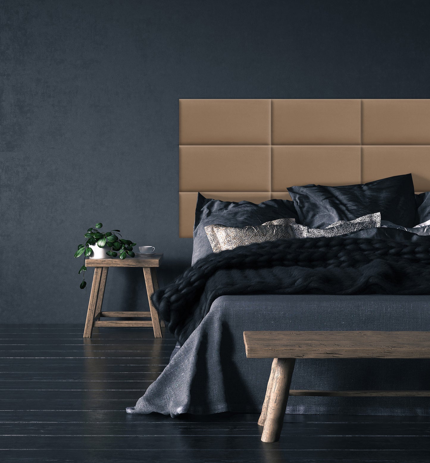 Upholstered Panel Beige