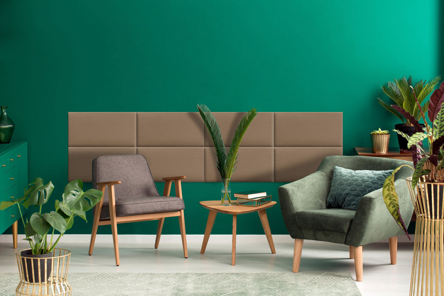 Upholstered Panel Beige