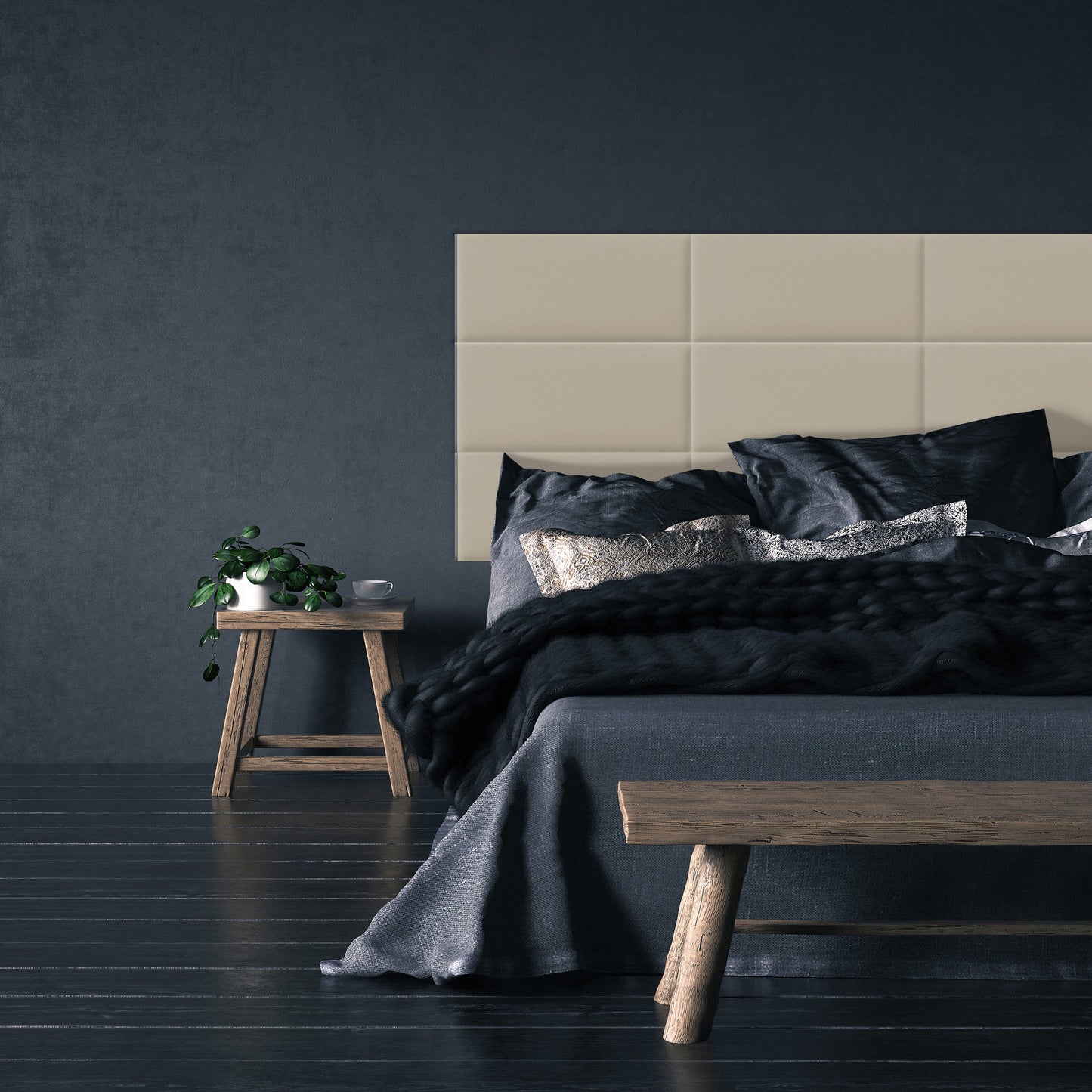 Upholstered Panel Creamy