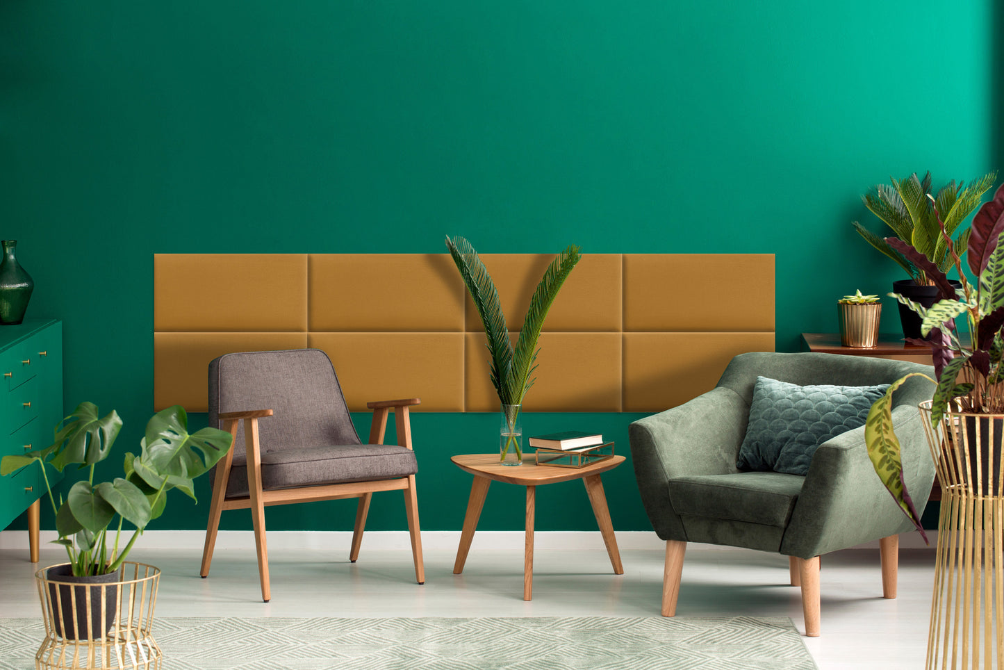 Upholstered Panel Yellow