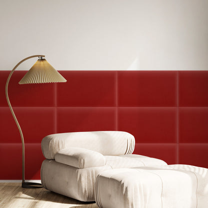 Upholstered Panel Magic Velvet Red