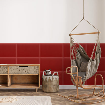 Upholstered Panel Magic Velvet Red
