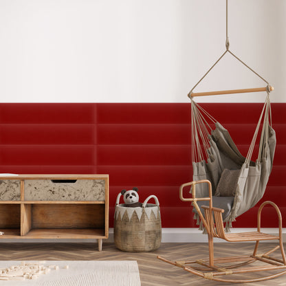 Upholstered Panel Magic Velvet Red