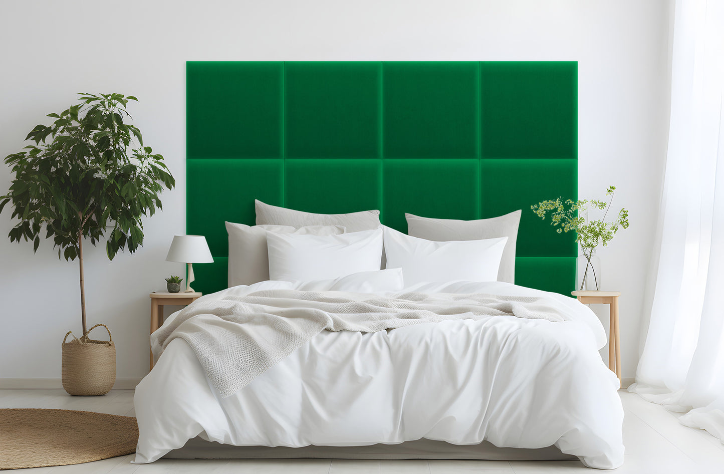Upholstered Panel Magic Velvet Green