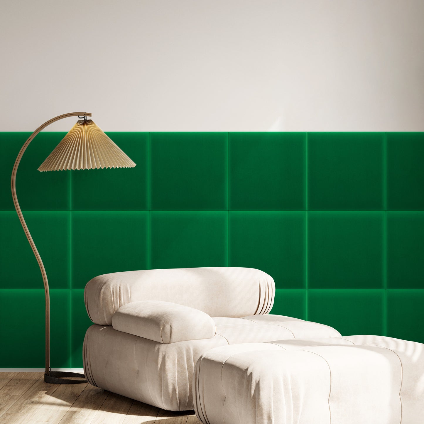 Upholstered Panel Magic Velvet Green