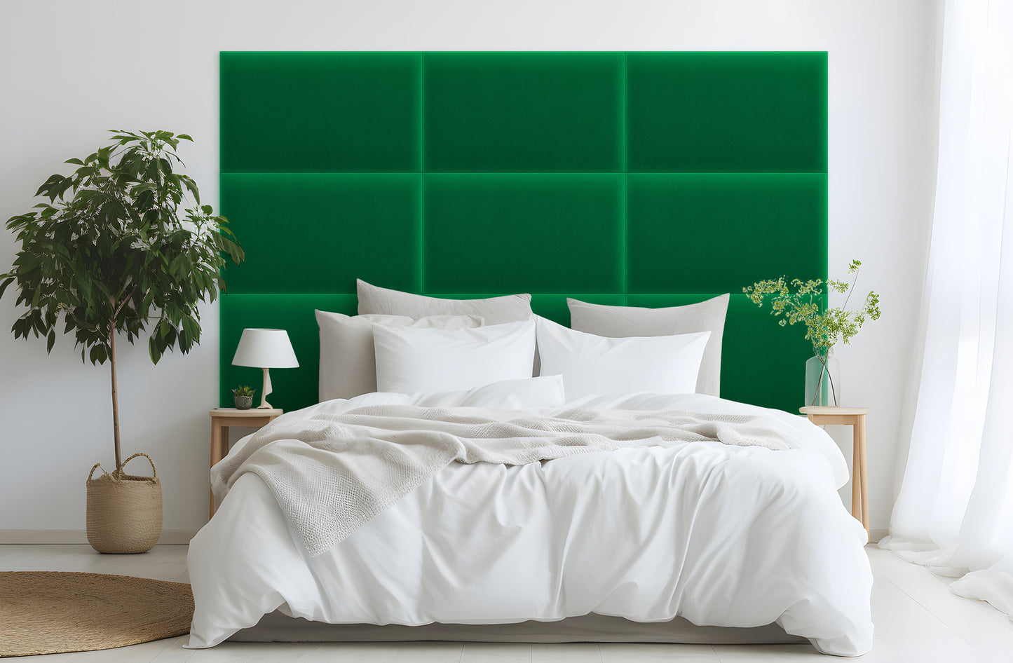 Upholstered Panel Magic Velvet Green