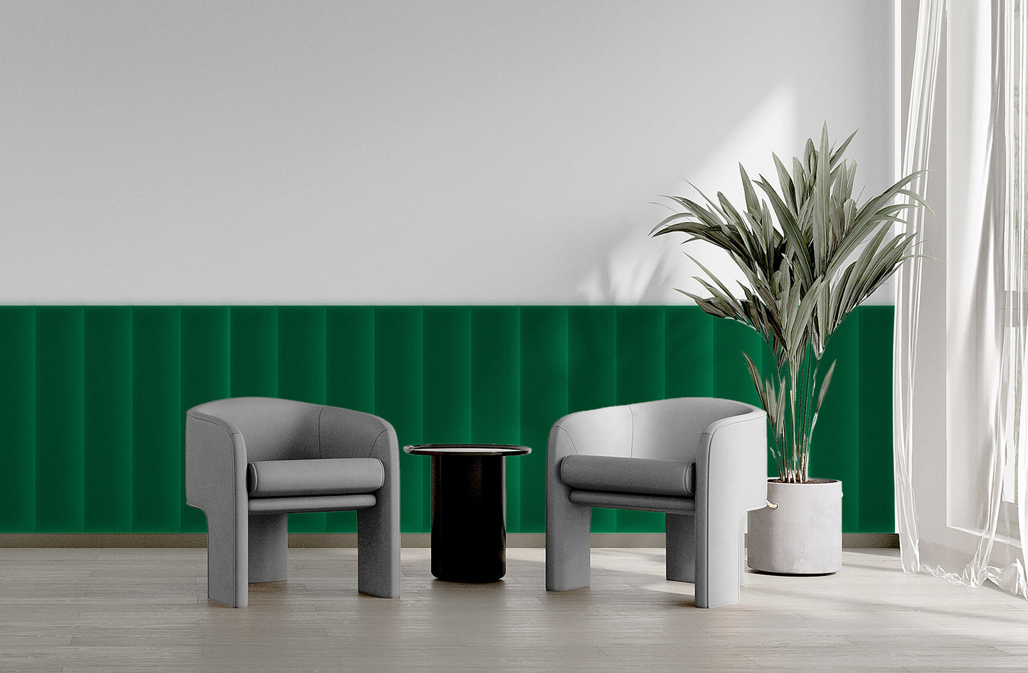 Upholstered Panel Magic Velvet Green